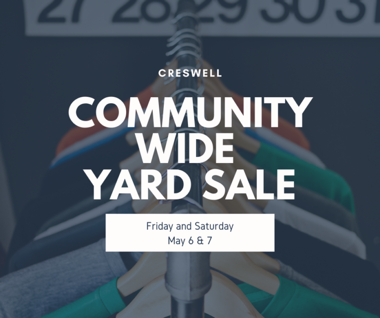 2022 Community Wide Yard Sale Creswell Chamber of Commerce